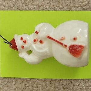 Vintage Plastic Snowman